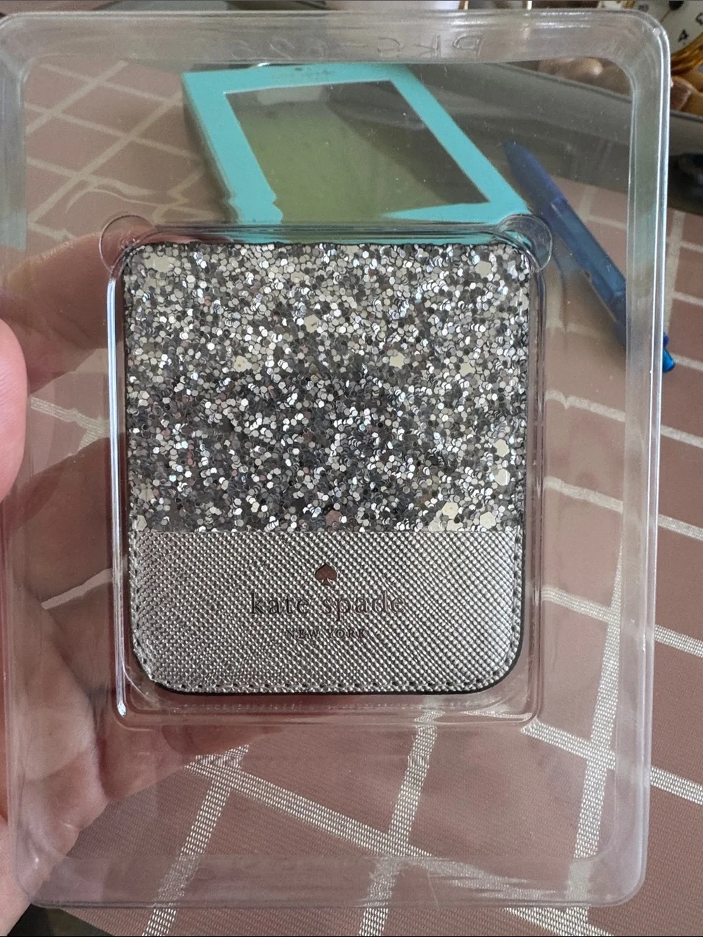 kate spade sparkling silver